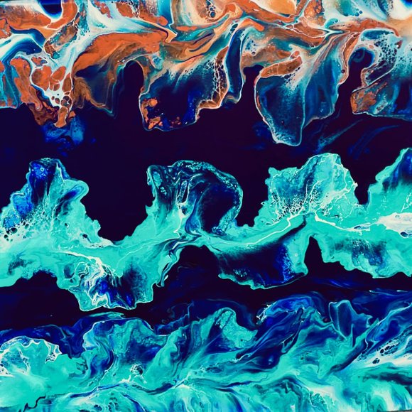 Bird of Paradise 24" x 24" x 1.75" cotton canvas beautiful Hawaii Resin Wall Art - Picture 1 of 6